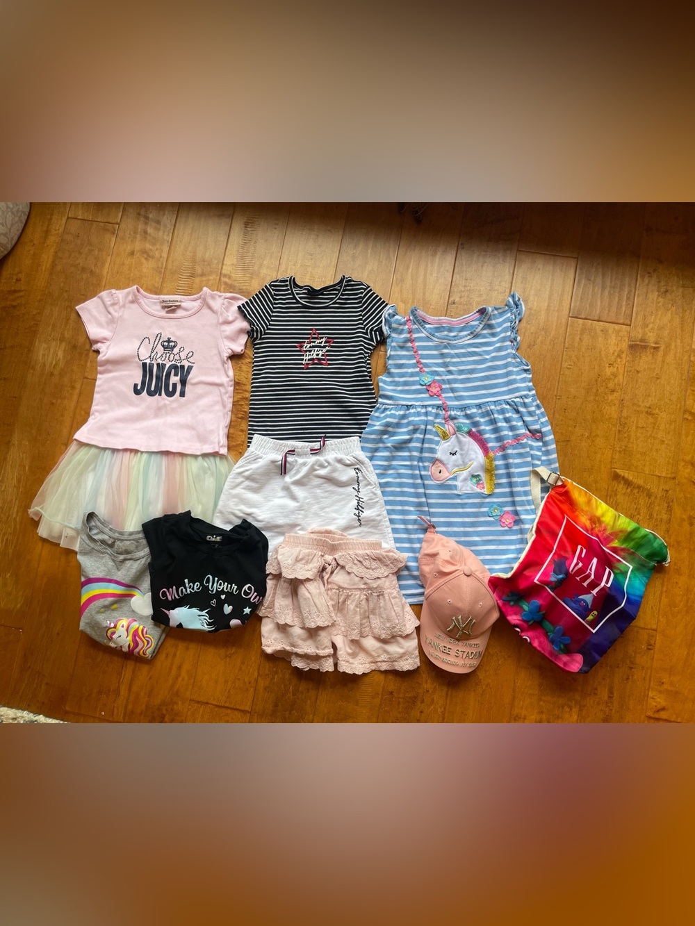 10pcs Girl Sz 6 bundle Tommy juicy couture skirt dress top